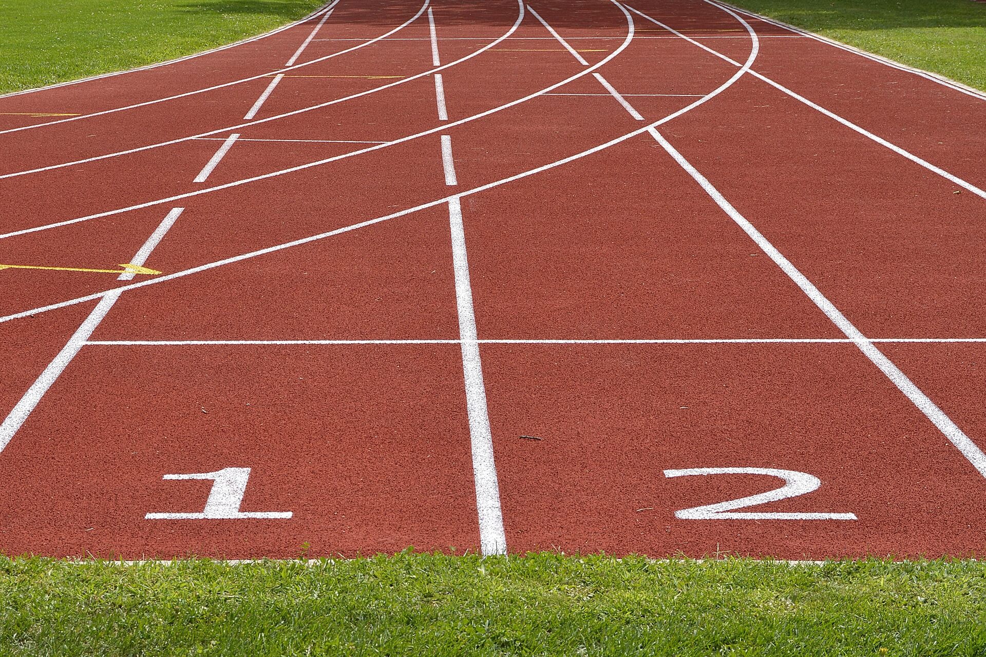 A running track where you may run interval sessions