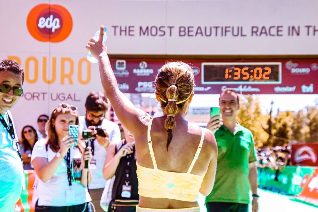 Runner celebrating after London Marathon ballot successful confirmation email